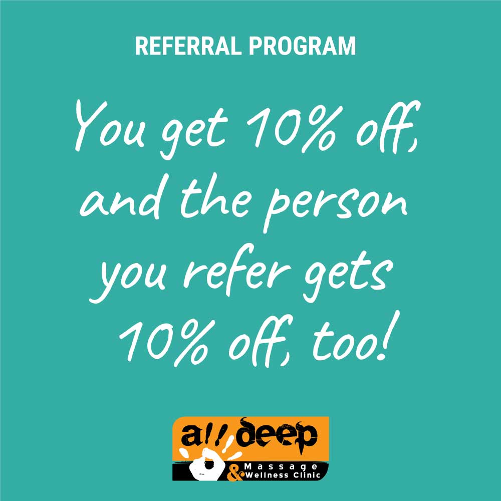 Referral Program - 10% off person you refers